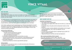 One pager Vince Vitaal